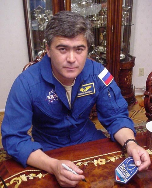  # aup174            Energia cosmonaut patch signed by Sharipov 2