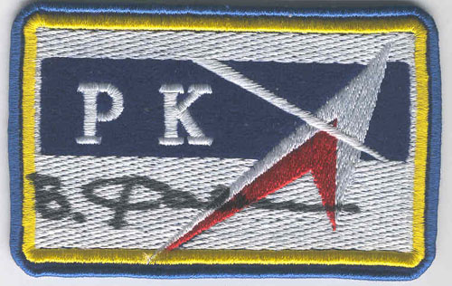  # aup171a            RKA patch autographed by V.Savinykh 1