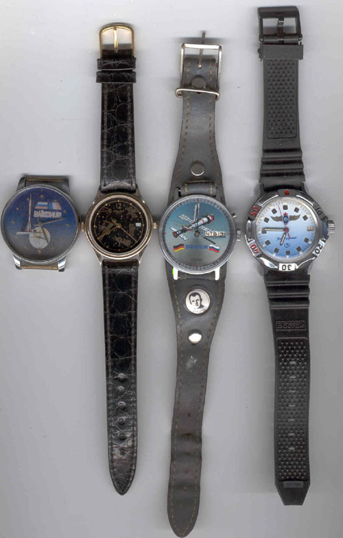  # un253            Commemorative wrist watches from Baikonur 1