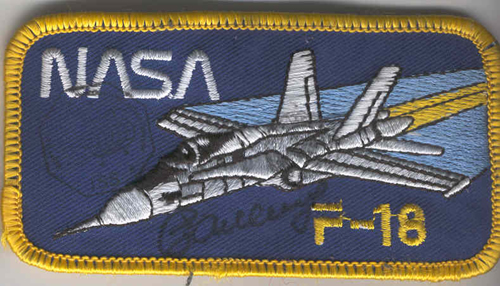  # fp091            F-18 NASA patch flown with S.Zaletin on ISS 1