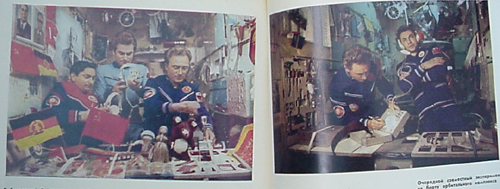  # cb210            3 cosmonauts autographed Space Cooperation book 3