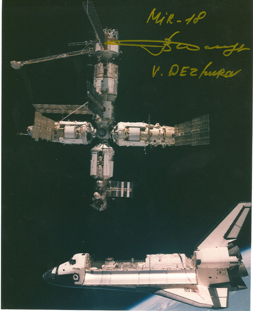  # iph299            First MIR-Shuttle docking signed photos 2