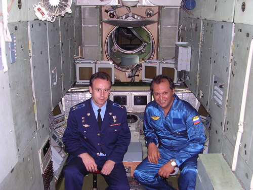  # ci300            On board MIR station and near Soyuz TMA with cosmonaut Sergei Zaletin 1