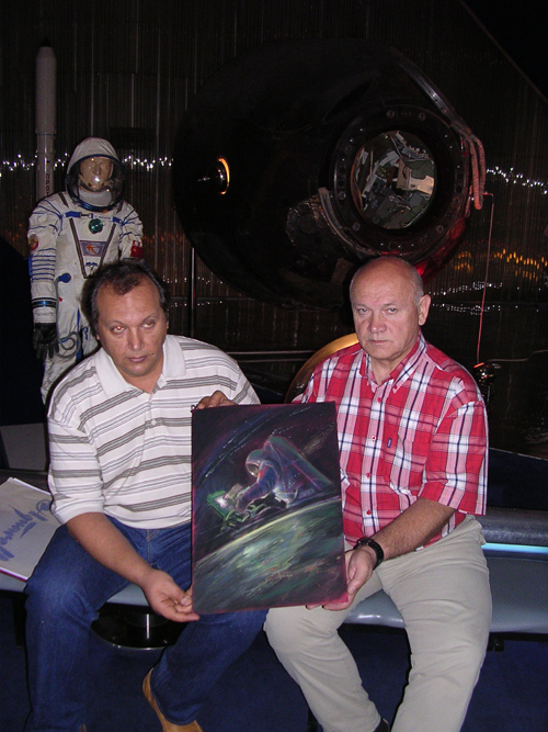  # ci307            With General Vladimir Dzhanibekov in the Memorial Museum of Cosmonautics 1