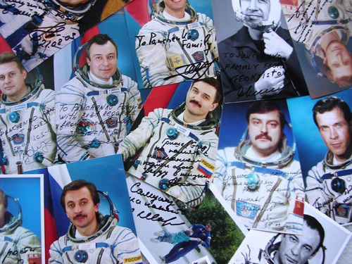  # ci300a            Personalized-Addressed to Family Greeting Photos of Cosmonauts 1