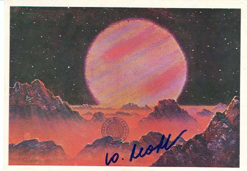  # ma615            A.Leonov artwork card On Jupiter`s Satellite 1