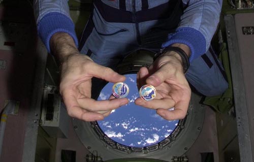  # ma350            Medals and Pins flown on ISS 5
