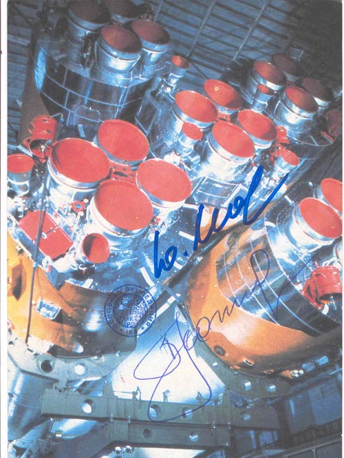  # ma353            Soyuz card signed by Leonov and flown on ISS 1