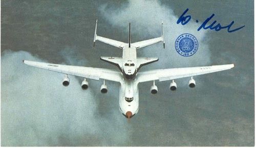  # ma370b            Antonov-225/Buran flown card 1