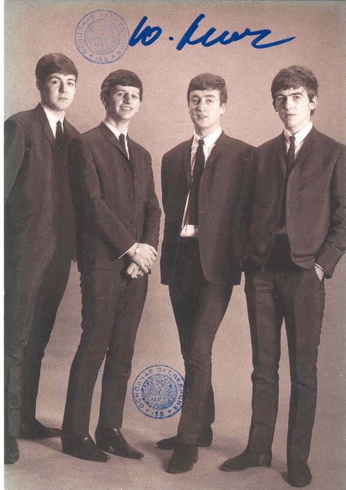  # ma299b            British rock band The Beatles flown cards 1