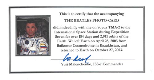  # ma299b            British rock band The Beatles flown cards 5