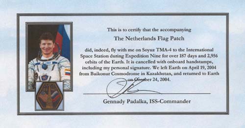  # gp503            Holland flag cancelled and signed by Kuipers- 4