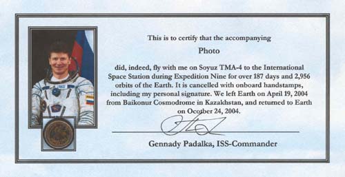  # gp912            Flown on ISS-9 photo 2