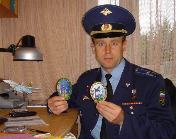  # zal500            Personal Patch and pin of cosmonaut Zaletin 2