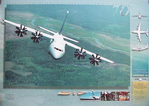  # avpost129            An-70 poster of Antonov Design Bureau 1