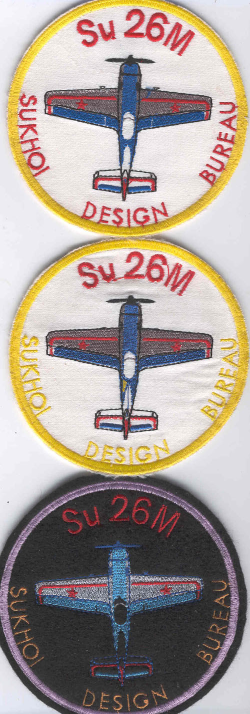  # yaksu205            SU-26M sports aerobatic pilot patches at le Bourget 1989 airshow 1