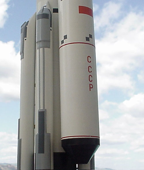  # sm490A            Energia rocket with Mock-up of Spaceship 3