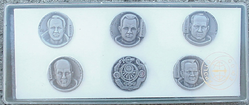  # astp350            Set of 6 commemorative medals 1