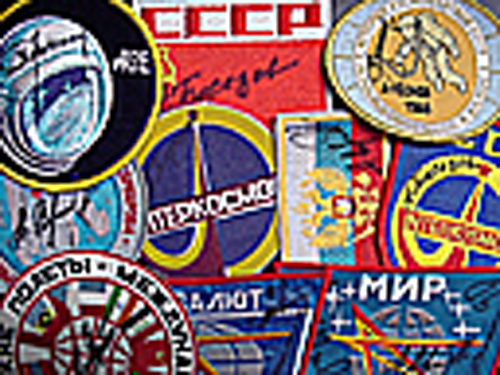  # spp102            Autographed by cosmonauts patches 1