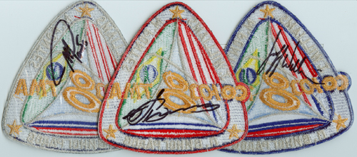  # spp089            Soyuz TMA-8 crew signed patches 4