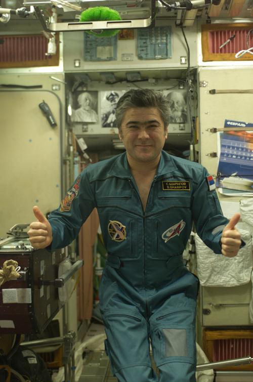  # spp099a            ISS-10, Soyuz TMA-5 patches on board station 4