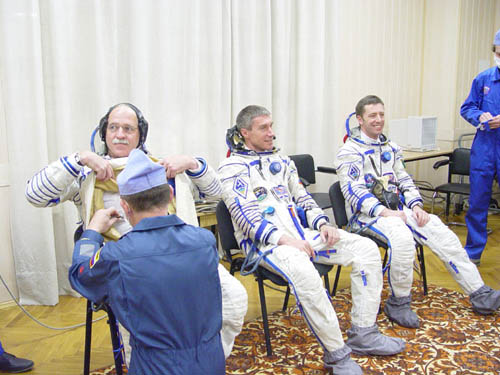  # spp097b            Soyuz TMA-6 patch on Sokol suits 2