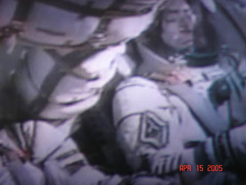  # spp097b            Soyuz TMA-6 patch on Sokol suits 4