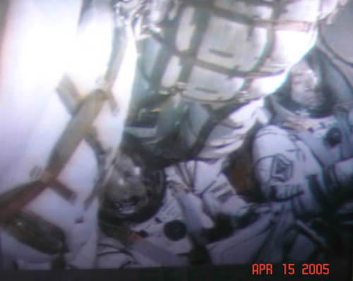  # spp097b            Soyuz TMA-6 patch on Sokol suits 5