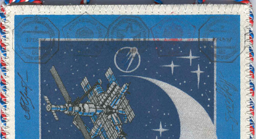  # fpit251            Soyuz TM-25/MIR flown pennant from cosmonau 2