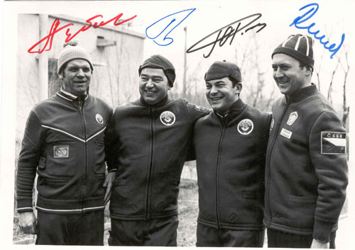  # cspc170            Soyuz-26/28 crew signed photo 1