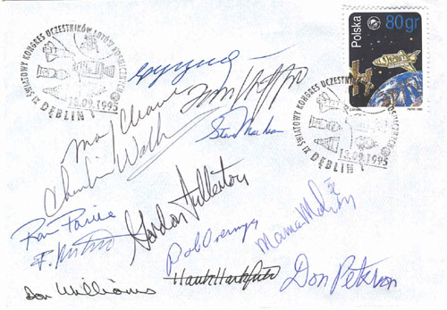  # acc140            13 astronauts-cosmonauts signed cover of XI ASE Congress 1
