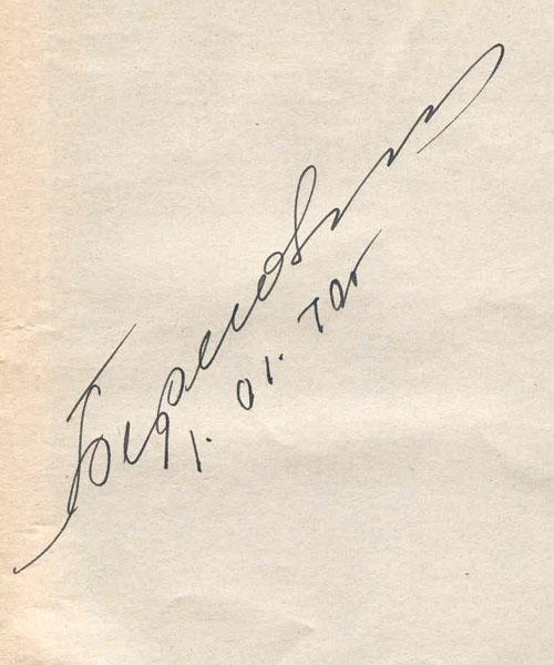  # cwa116            Cosmonaut Beregovoy autographed book `I am `Argon` 3