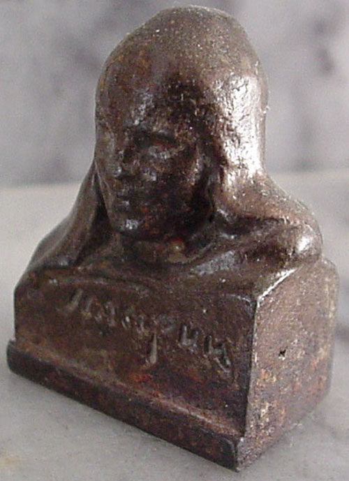  # sscp130            Gagarin miniature bronze bust 1